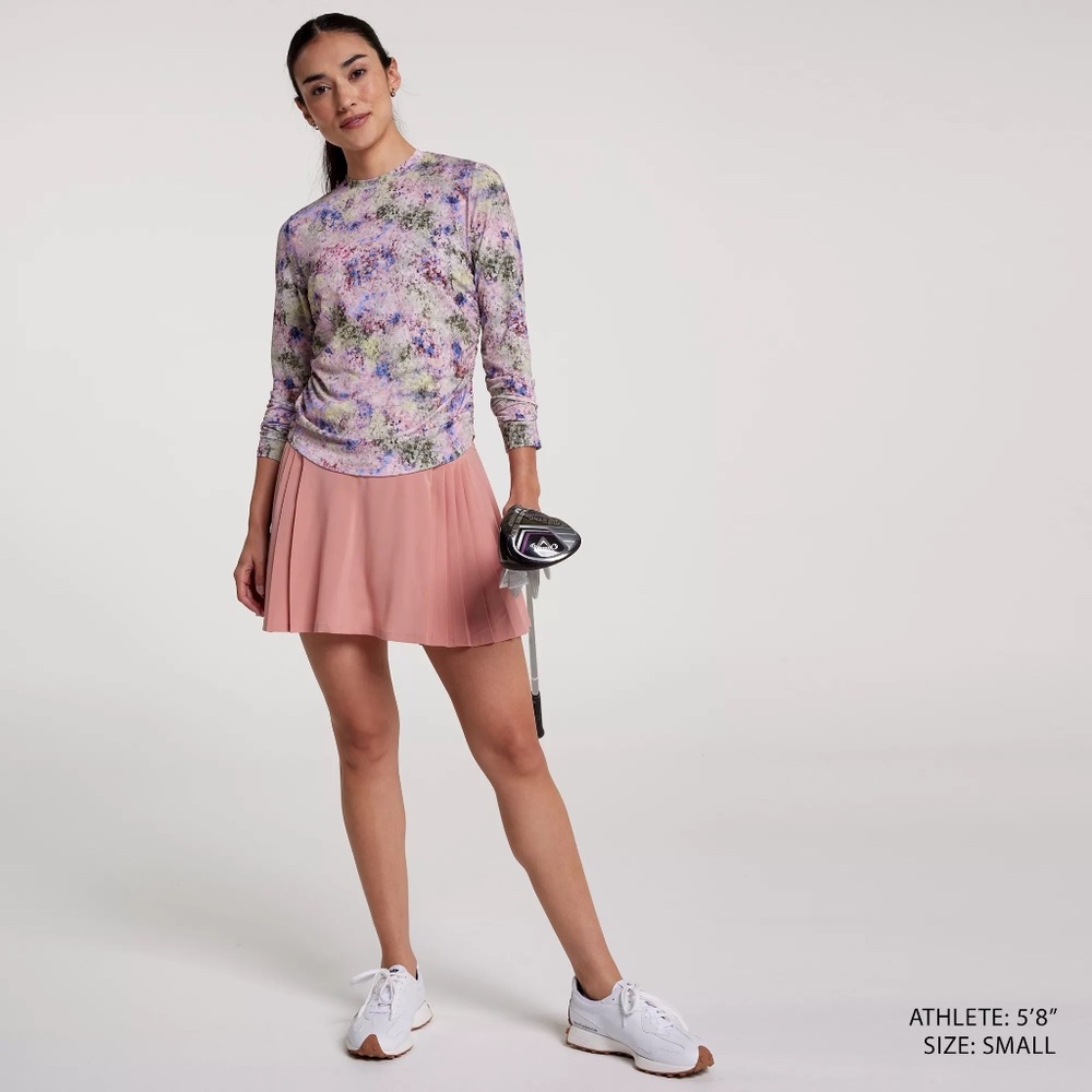 NWT Calia 14" Side Pleat Golf Tennis Pickleball Skort L